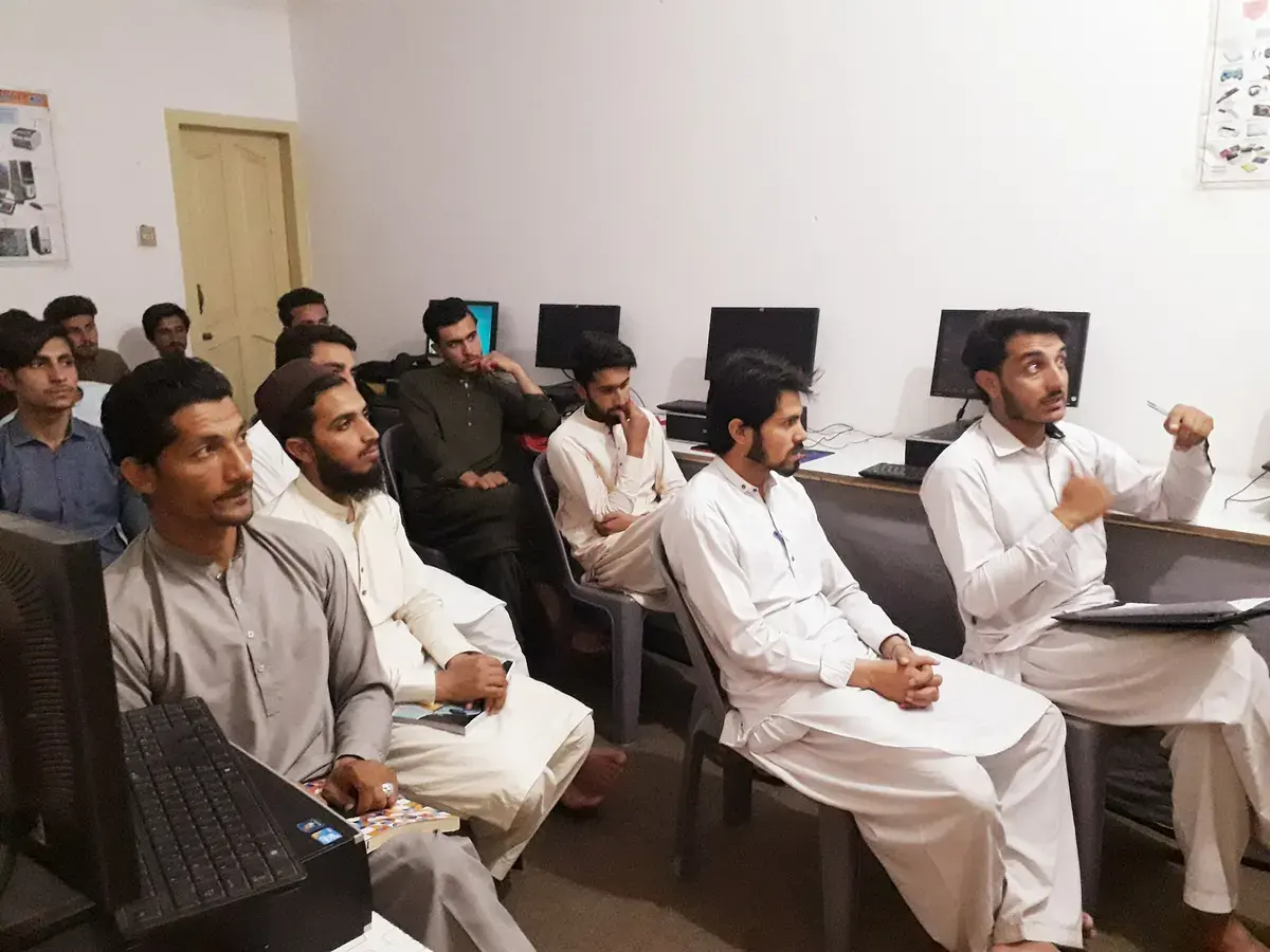 Classroom discussion during a training session at CBA